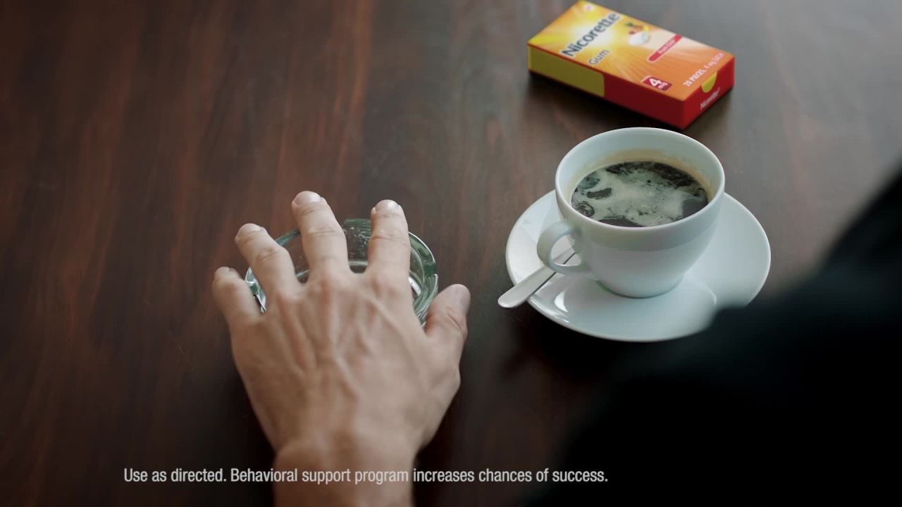 thumbnail video image 2 of Nicorette Nicotine Gum, Stop Smoking Aids, 2 Mg, Fruit Chill, 160 Count, 2 of 13