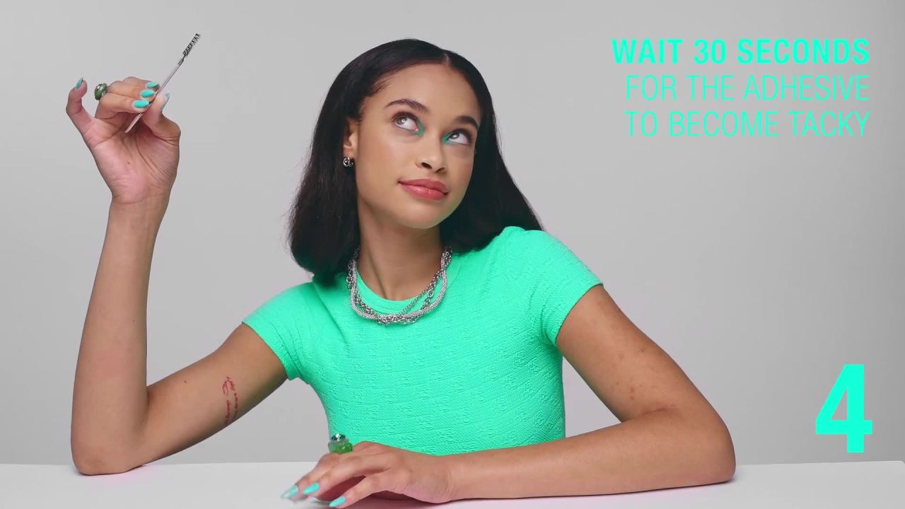 thumbnail video image 2 of KISS Super Stick 5-Day Extended Wear Strip Lash Adhesive, Net Wt. 4.8g (0.17 oz.) - Black, 2 of 13