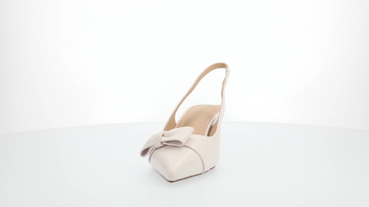 thumbnail video image 2 of Journee Womens Paloma Sling Back Pointed Toe Kitten Heel Pumps, 2 of 9