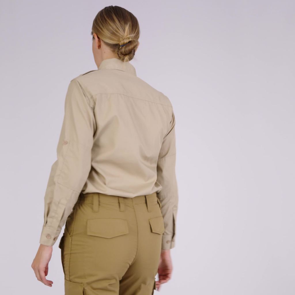 thumbnail video image 2 of Propper Women's Lightweight Long Sleeve Shirt, 2 of 4