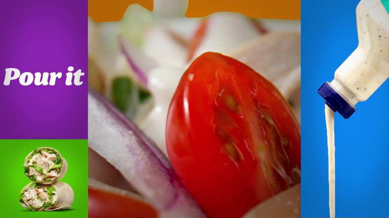 thumbnail video image 2 of (6 pack) Kraft Caesar with Bacon Dressing, 16 fl oz Bottle, 2 of 16