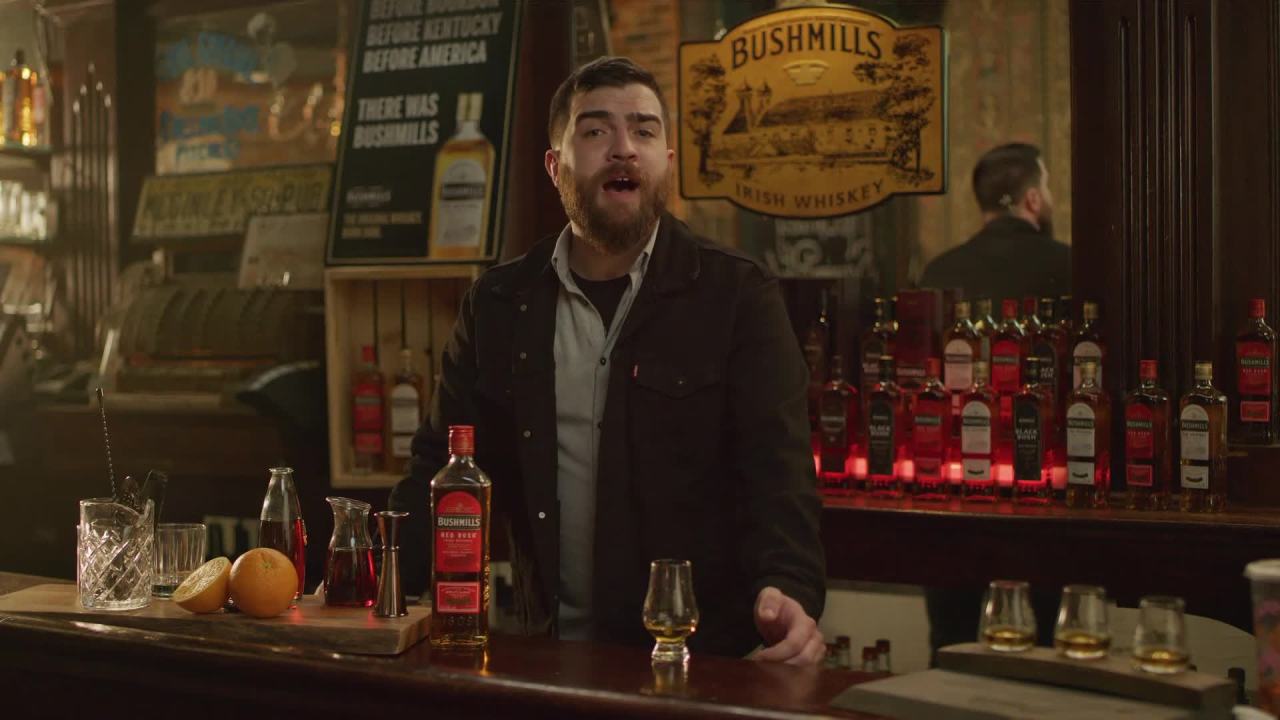 thumbnail video image 7 of Bushmills Red Bush Irish Whiskey, 750 ml Glass Bottle, 40% ABV, 7 of 7