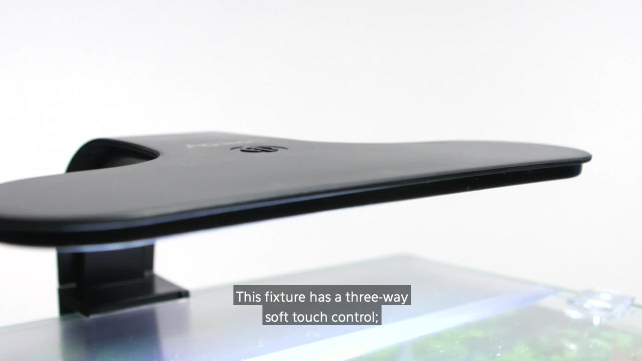 thumbnail video image 2 of Aqueon Planted Aquarium Clip-on LED Light One Size, 8.75 x 8.5 x 3.5 Inches, 2 of 10