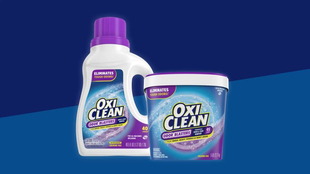 thumbnail video image 2 of OxiClean Odor Blasters Versatile Odor and Laundry Stain Remover Powder, 5 lb, 2 of 12
