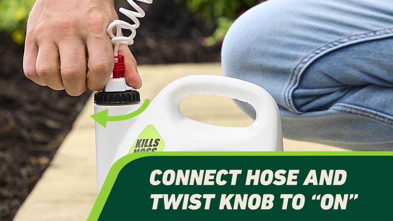 thumbnail video image 2 of Ortho GroundClear Weed and Grass Killer with Comfort Wand, Kills Moss and More, 1 gal., 2 of 15
