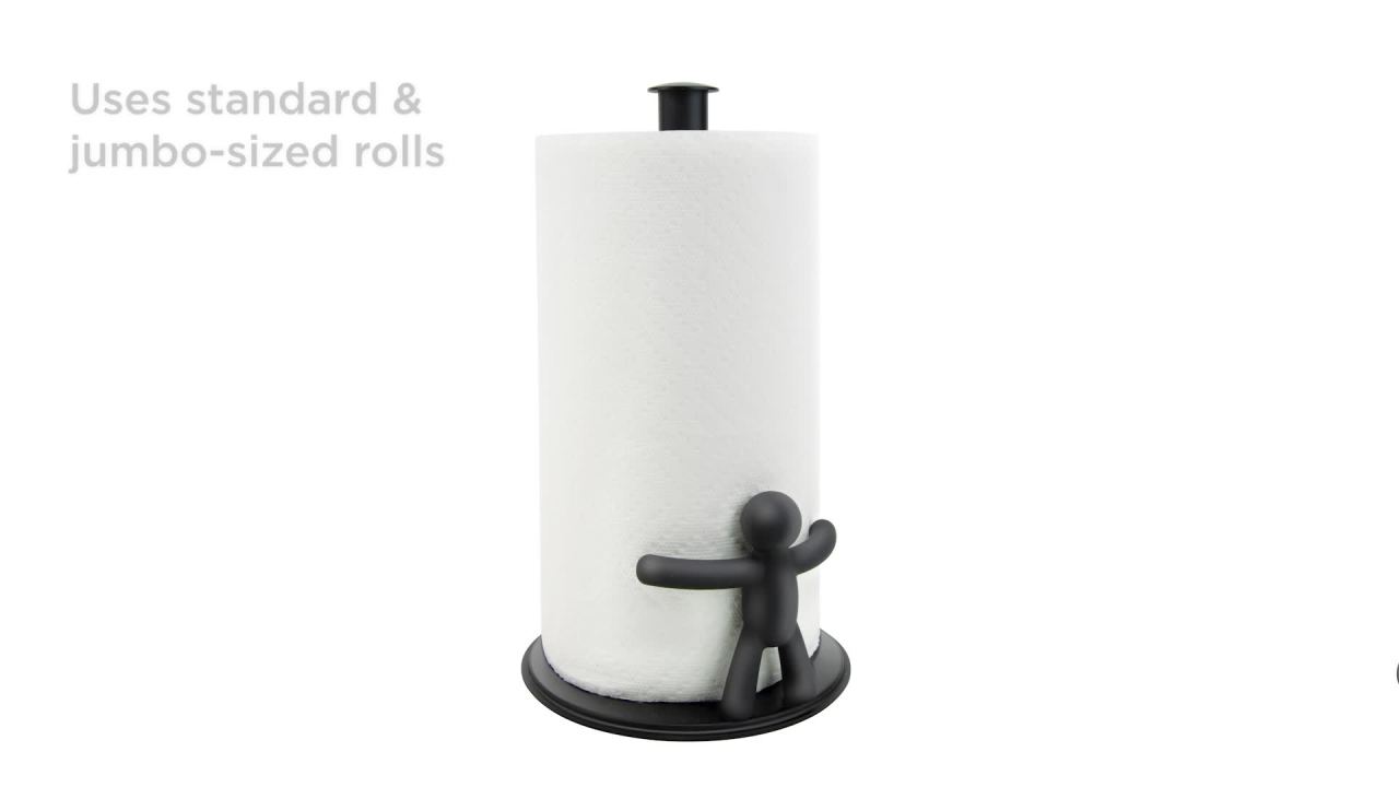 thumbnail video image 2 of Umbra Buddy Counter Top Paper Towel Holder, 2 of 18