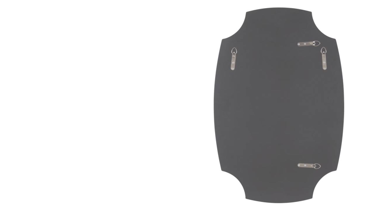 thumbnail video image 2 of Kate and Laurel Jovanna Glam Scalloped Wall Mirror, 20 x 30, Gold, Traditional Decorative Mirror with Unique Scalloped Corners and Elegant Curved Edges for Glamorous Home Decor, 2 of 8