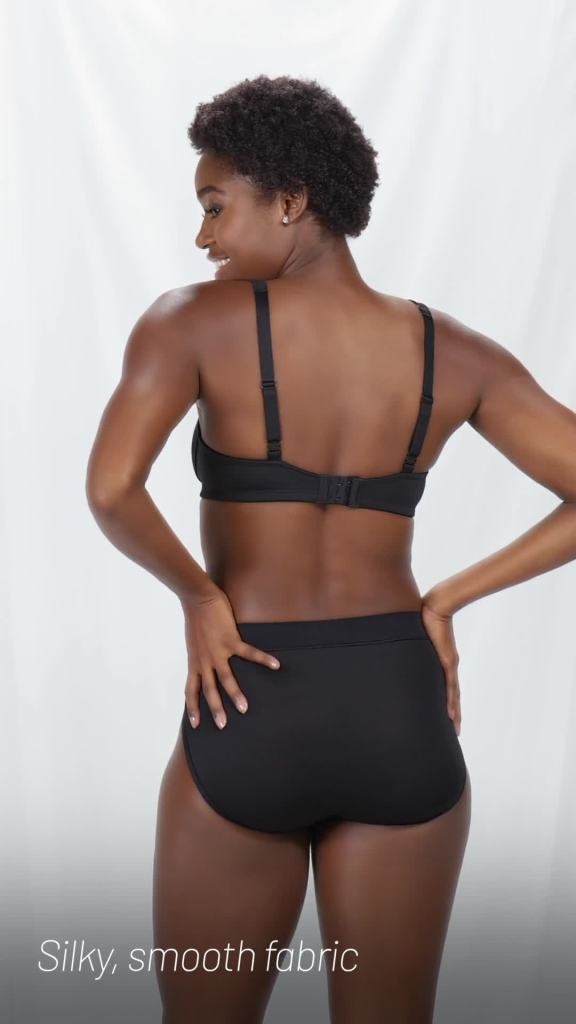 thumbnail video image 2 of Vanity Fair Radiant Women's Wireless Bra - Full Coverage Comfort, T-Shirt Bra, Convertible Straps, Style 3472389, 2 of 10
