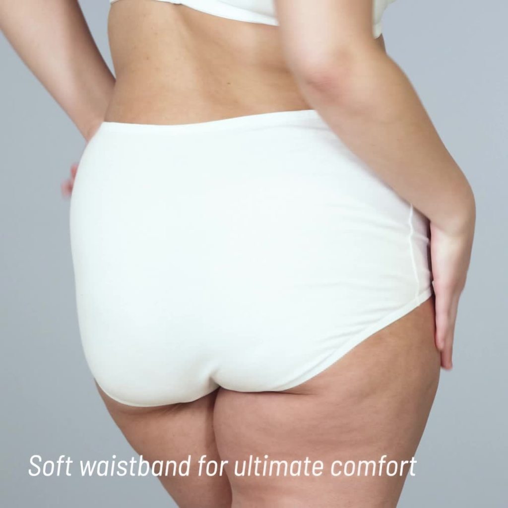 thumbnail video image 2 of Vanity Fair Lingerie Women's Perfectly Yours Classic Cotton Full Brief Underwear, 3-Pack, 2 of 3