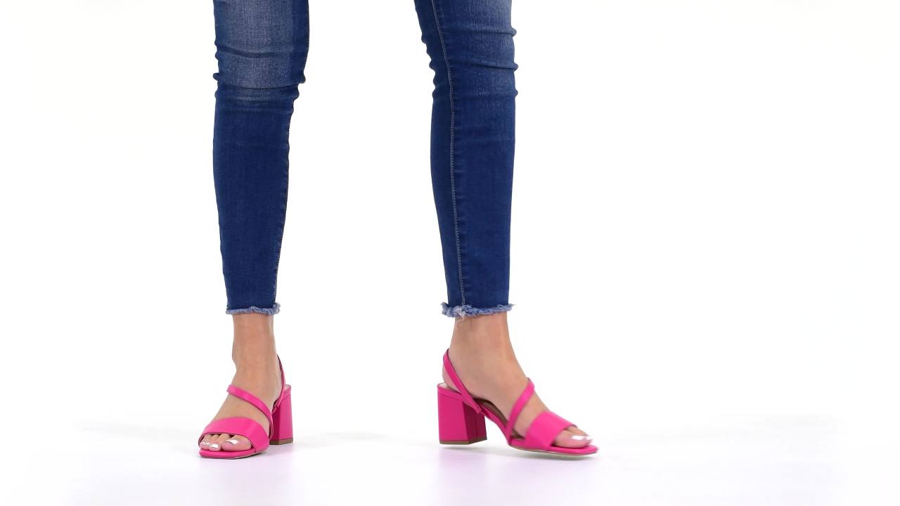 thumbnail video image 2 of Journee Womens Lirryc Open Square Toe Block Heel Sandals, Widths Available, 2 of 10