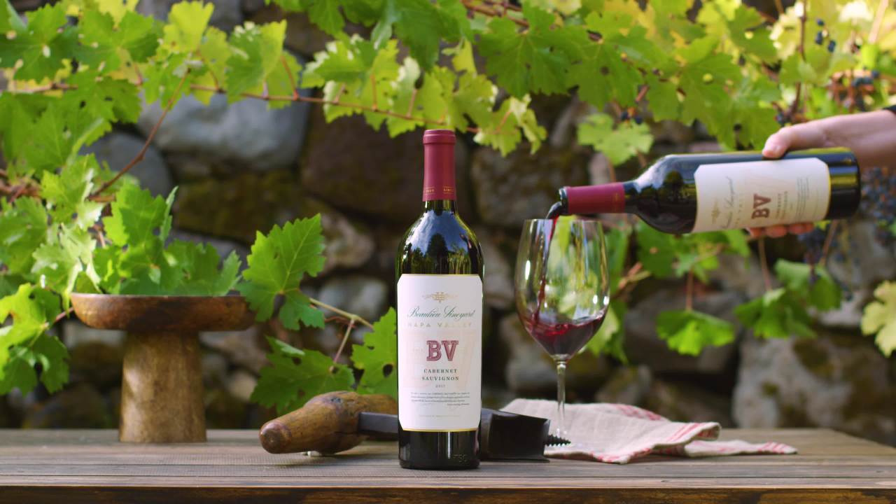thumbnail video image 2 of Beaulieu Vineyard Cabernet Sauvignon Red Wine, 750ml Glass wine bottle, Napa Valley, 14.8 % ABV, 2 of 8