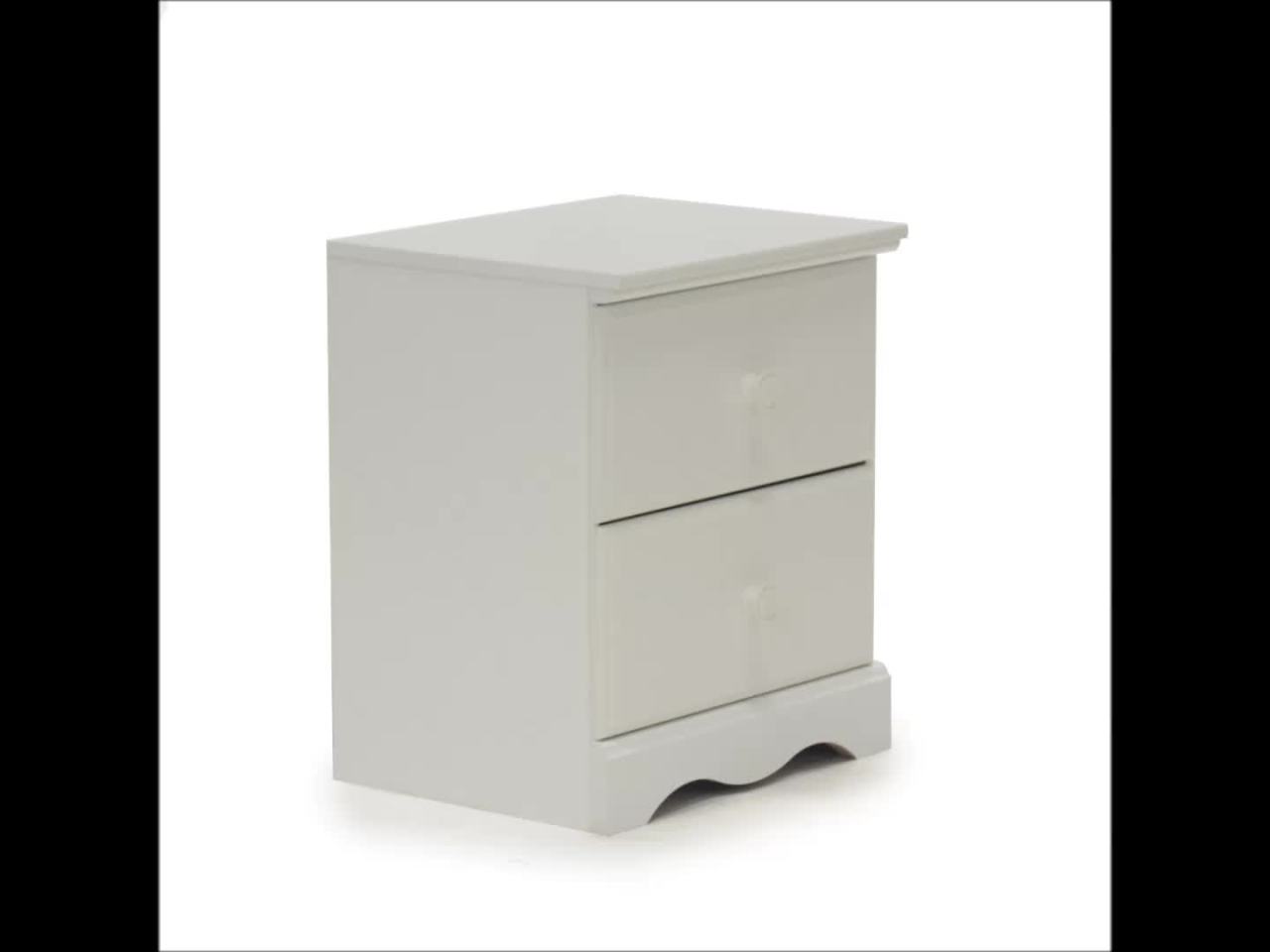 thumbnail video image 2 of Sauder Storybook 2-Drawer Nightstand, Soft White Finish, 2 of 5