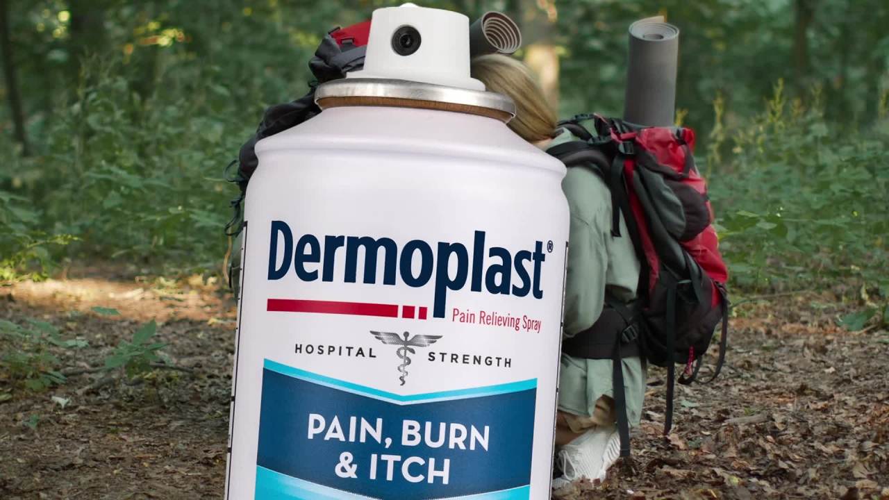 thumbnail video image 2 of Dermoplast Wound Wipes Medicated First Aid Cloths, Analgesic & Antiseptic Wipes for Treating Minor Cuts, Scrapes and Burns on The Go, Sting Free, 10 Individual Cloths, 2 of 8