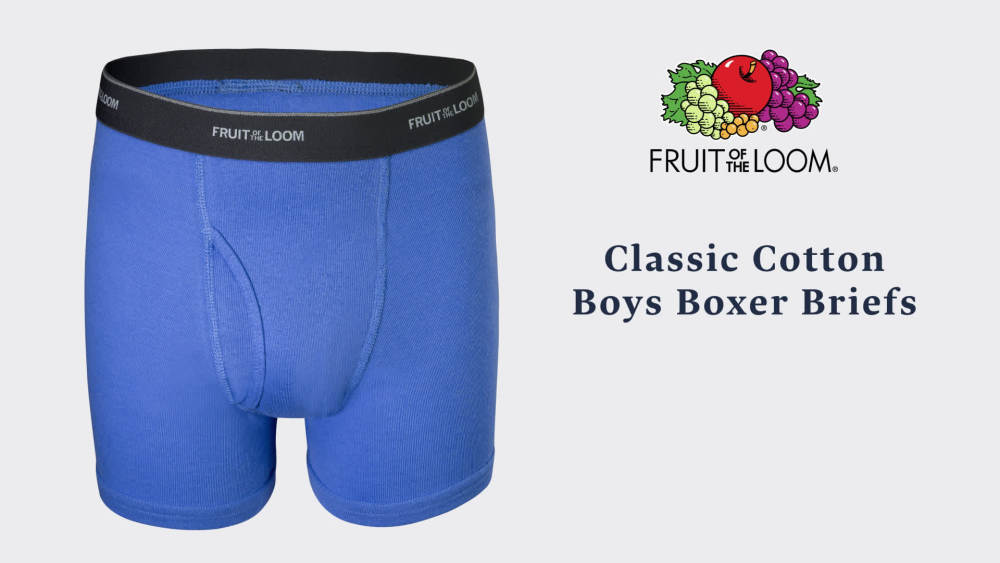 Fruit of the Loom Boys Tagfree Underwear Boxer Briefs, 5 Pack (Little