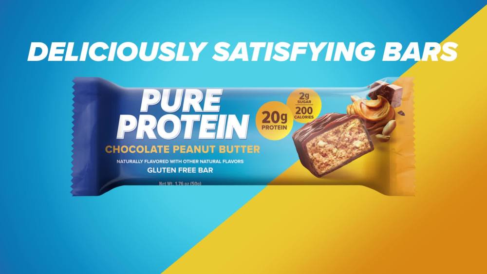Pure Protein Bar, Chocolate Deluxe, 21g Protein, Gluten Free, 1.76 oz, 12 Ct - image 2 of 3