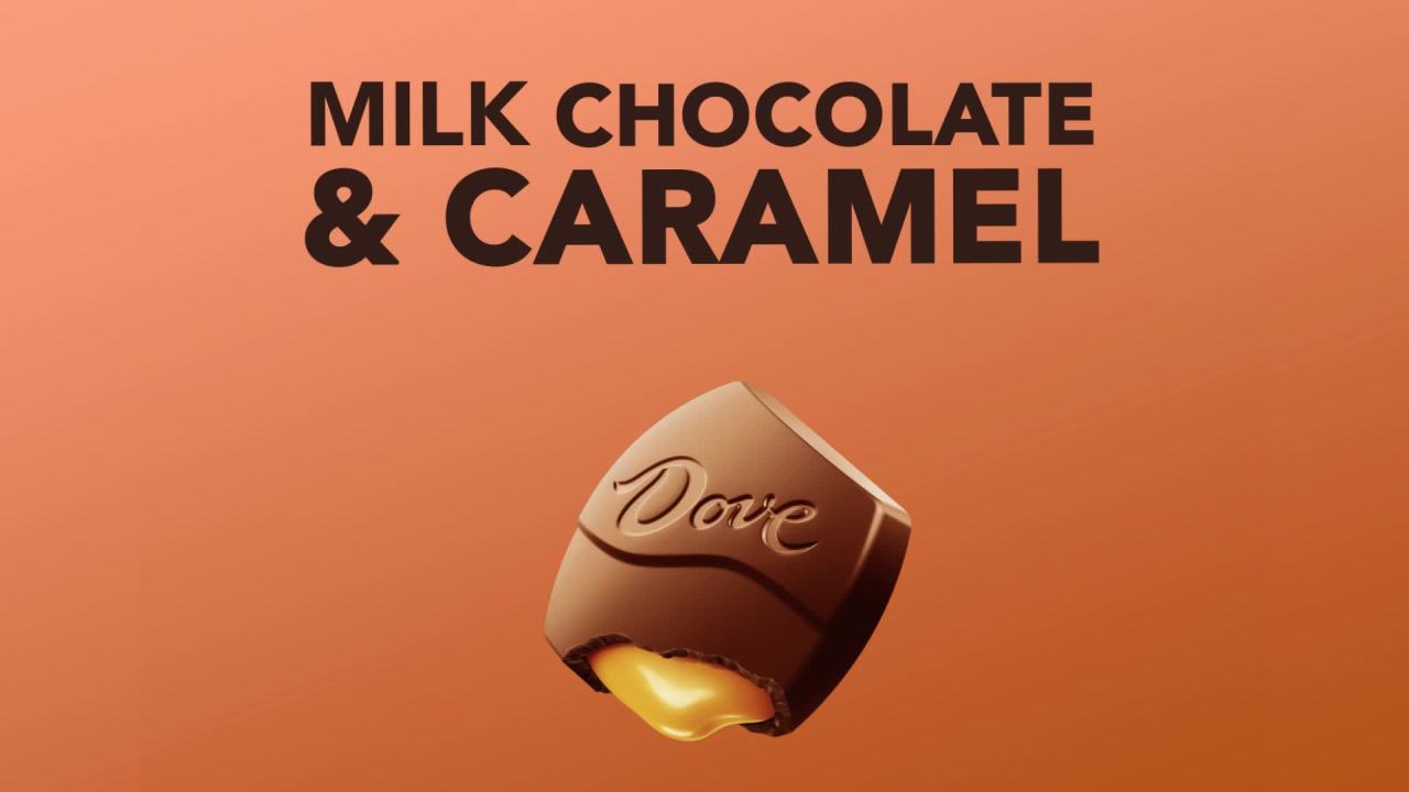 thumbnail video image 2 of Dove Large Promises Milk Chocolate Caramel Candy, 2.75 oz Pack, 2 of 15