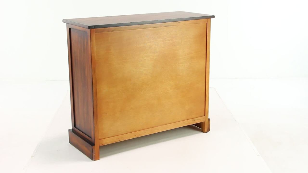 thumbnail video image 2 of DecMode 31" x 28" Brown Wood 6 Drawers Storage Unit, 1-Piece, 2 of 18