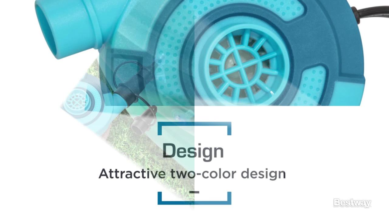 thumbnail video image 2 of Bestway Sidewinder AC Electric Air Pump, 2 of 10