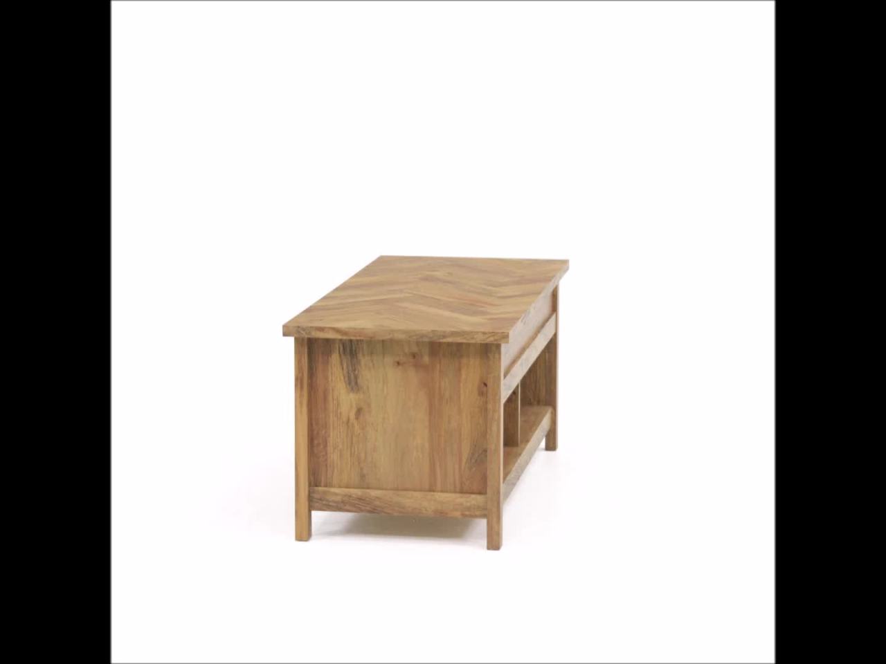 thumbnail video image 2 of Sauder Cannery Bridge Coffee Table, Sindoori Mango Finish, 2 of 13