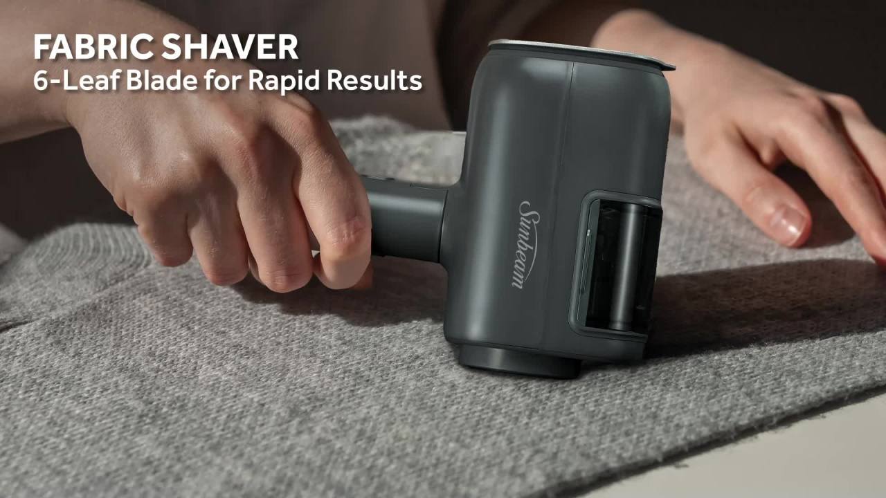 thumbnail video image 3 of Sunbeam ReviveSystem 3-in-1 Garment Steamer, Iron, and Fabric Shaver with Ceramic Soleplate, Grey, 3 of 11