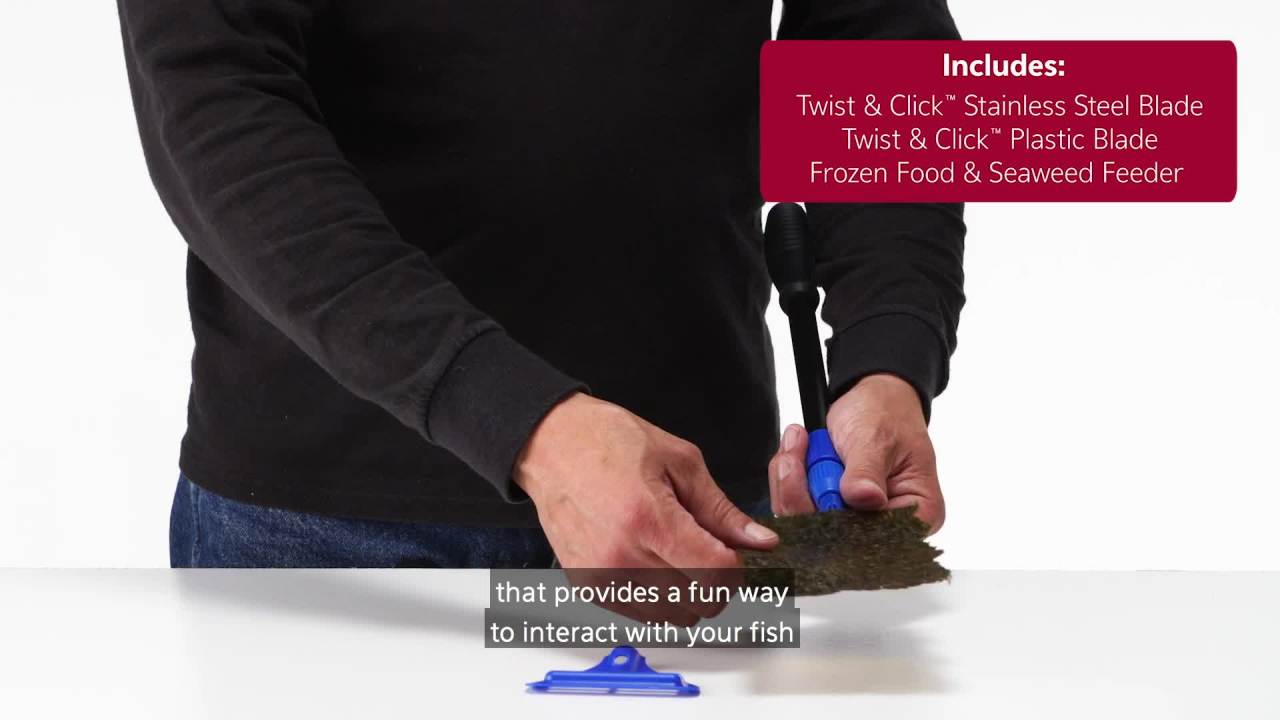 thumbnail video image 2 of Aqueon ProScraper 3.0™ Adjustable Aquarium Algae Scraper, 2 of 10