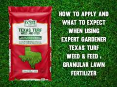 Expert Gardener Texas Turf Weed & Feed Lawn Fertilizer, 32.2 lb ...