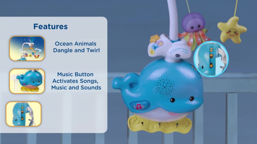 VTech Soothing Ocean Slumbers Mobile, Baby Crib Mobile