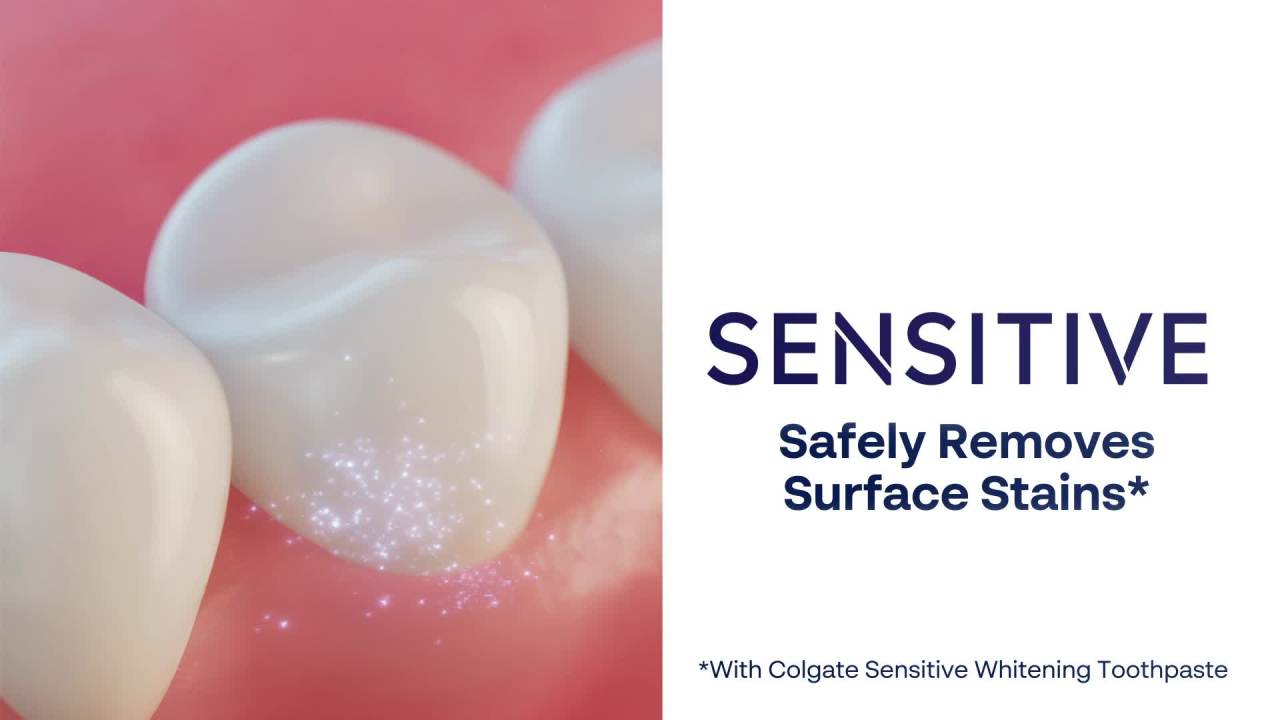 thumbnail video image 2 of Colgate Sensitive Toothpaste, Complete Protection, Mint Clean - 6 Ounce, Pack of 2, 2 of 18