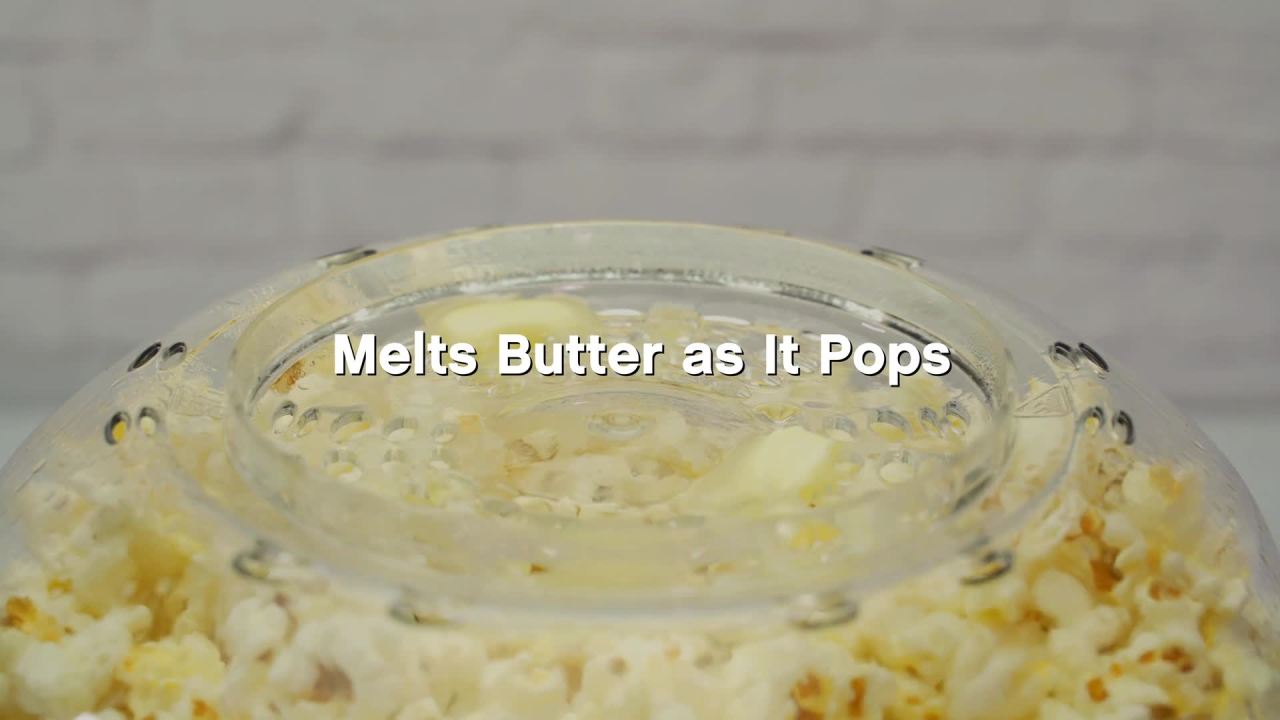 thumbnail video image 2 of West Bend Stir Crazy 6 Quart Red Electric Popcorn Popper, 2 of 4