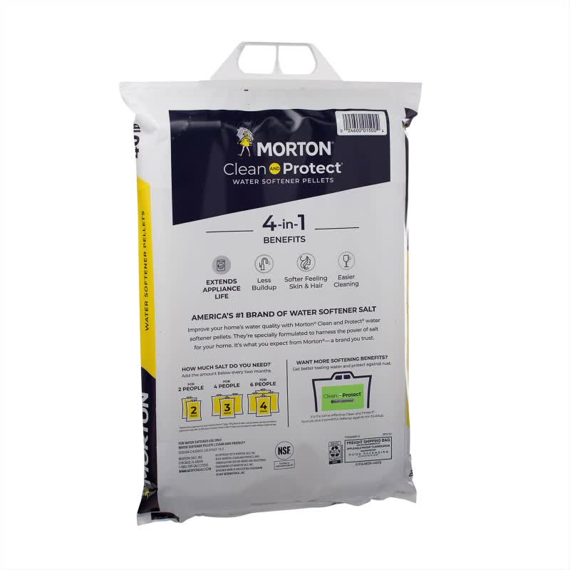 Morton Salt Water Softener Clean and Protect® Pellets, 40 lb. Bag