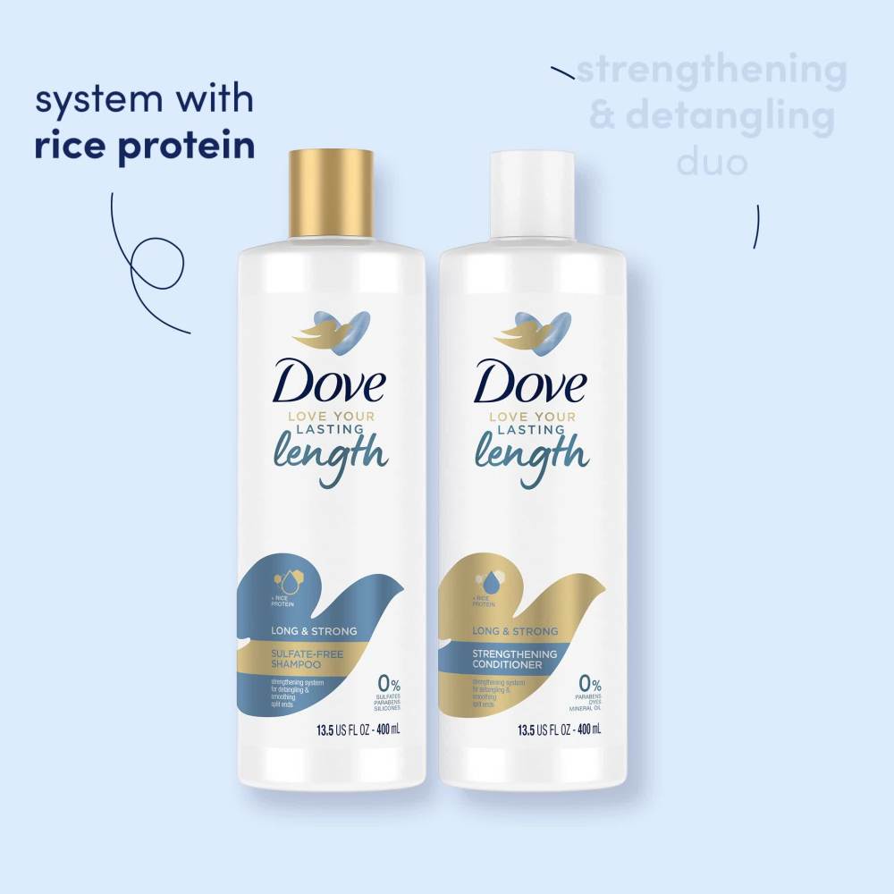 Dove Love Your Lasting Length Strengthening Daily Conditioner with Rice