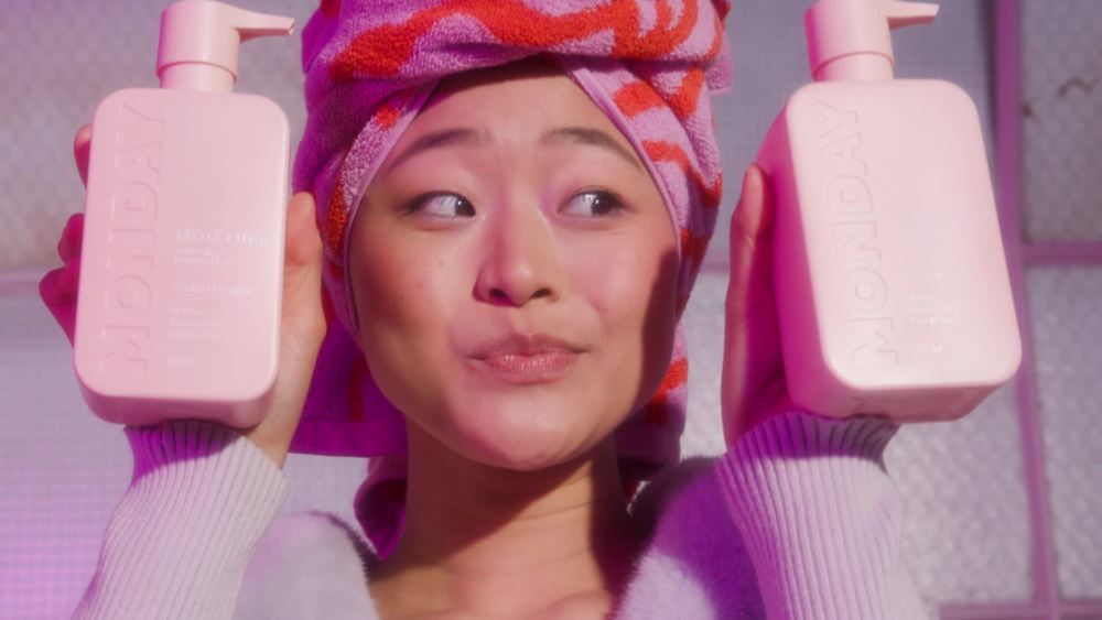 thumbnail video image 2 of (2 pack) MONDAY Haircare MOISTURE Conditioner Hydrates Dry Hair, Hyaluronic Acid, Shea Butter, 12 fl oz, 2 of 13