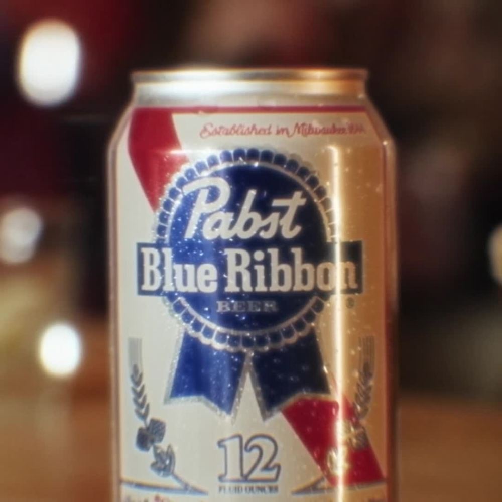 Pabst Blue Ribbon, Domestic Lager, 12 Pack, 12 fl oz Can, 3.9% ABV - image 2 of 12
