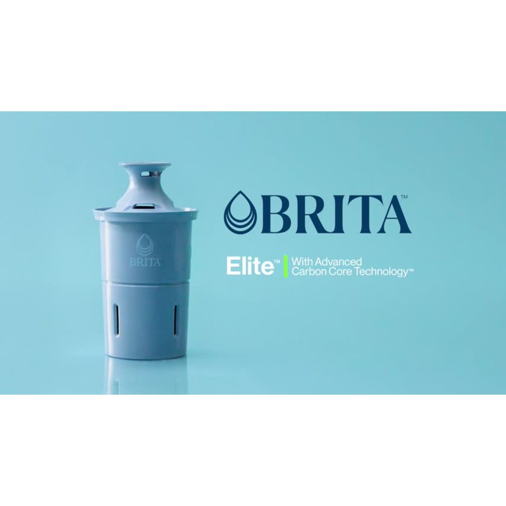 thumbnail video image 2 of Brita Elite Replacement Water Filter, Compatible with All Brita Pitchers & Dispensers (2 Pack), Reduces Lead, 2 of 13