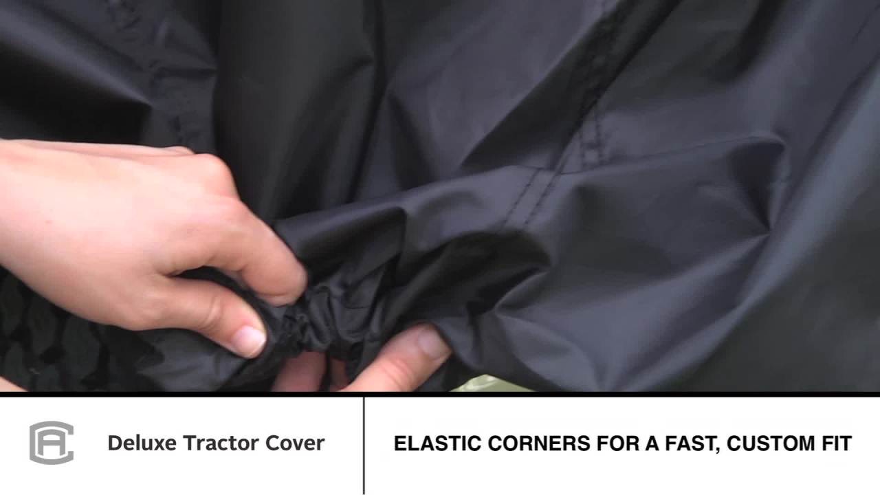 thumbnail video image 2 of Classic Accessories Heavy-Duty Tractor Cover, Fits tractors with decks up to 54", 2 of 10