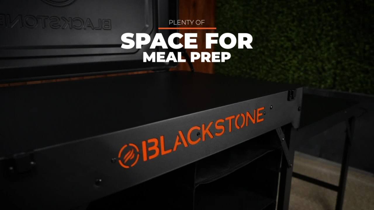 thumbnail video image 2 of Blackstone On-the-Go Prep Table with Collapsible Flexfold Design, 2 of 10