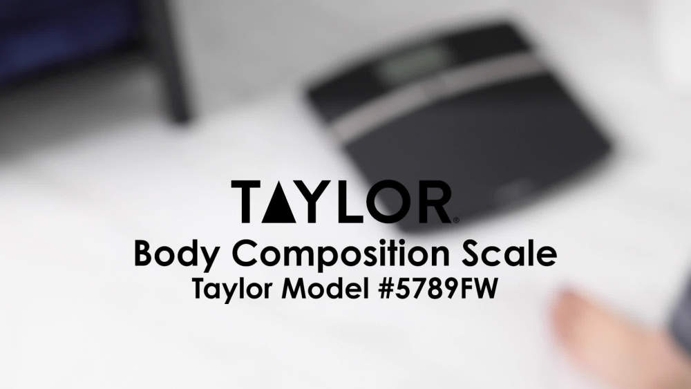 Taylor Glass Body Composition Scale with Weight Tracking