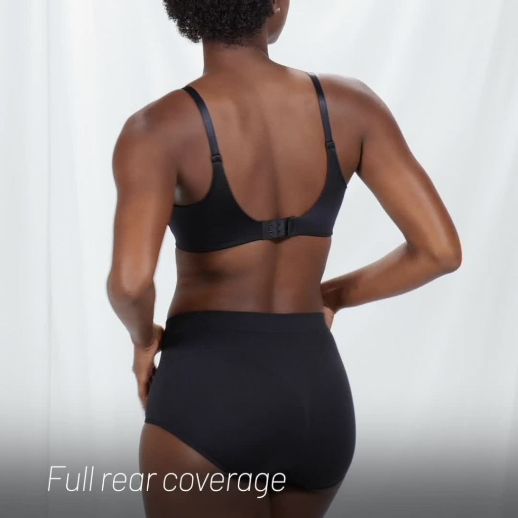 thumbnail video image 2 of Vanity Fair Womens Smoothing Comfort Seamless Brief Style-13-264, 2 of 3