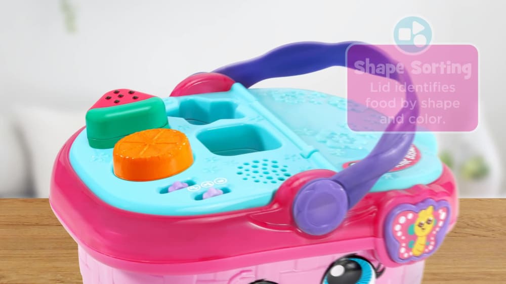 LeapFrog Shapes and Sharing Picnic Basket, Multicolor Role Play Toy for Infants - image 2 of 12