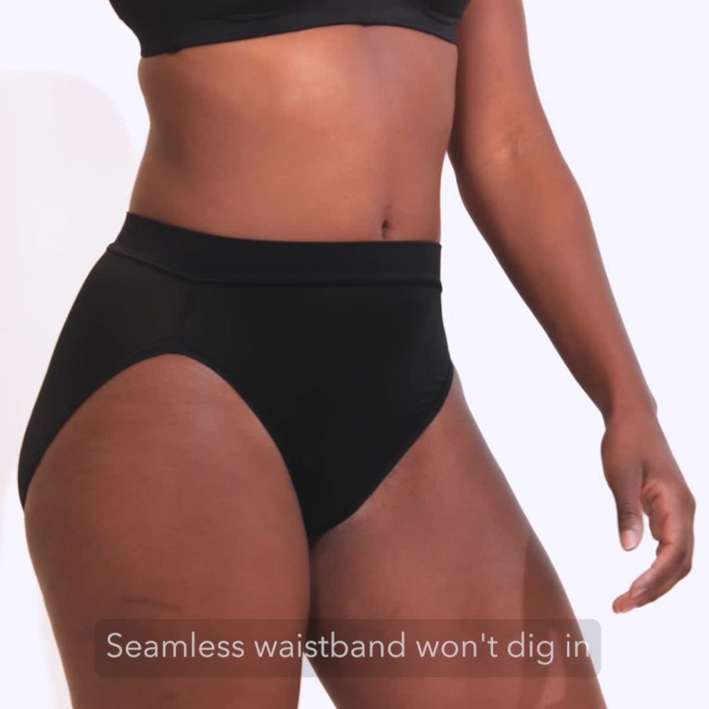 thumbnail video image 2 of Vanity Fair Radiant Collection Women's 360 Comfort Hi-Cut Brief Underwear, 3-Pack, Sizes S-5XL, 2 of 12