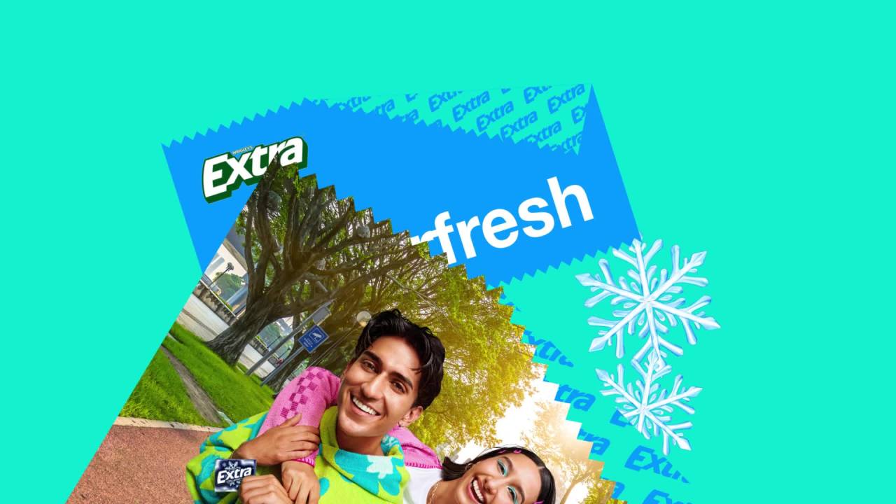 thumbnail video image 2 of Extra Gum Winterfresh Sugar Free Chewing Gum, Single Pack - 15 Stick, 2 of 13