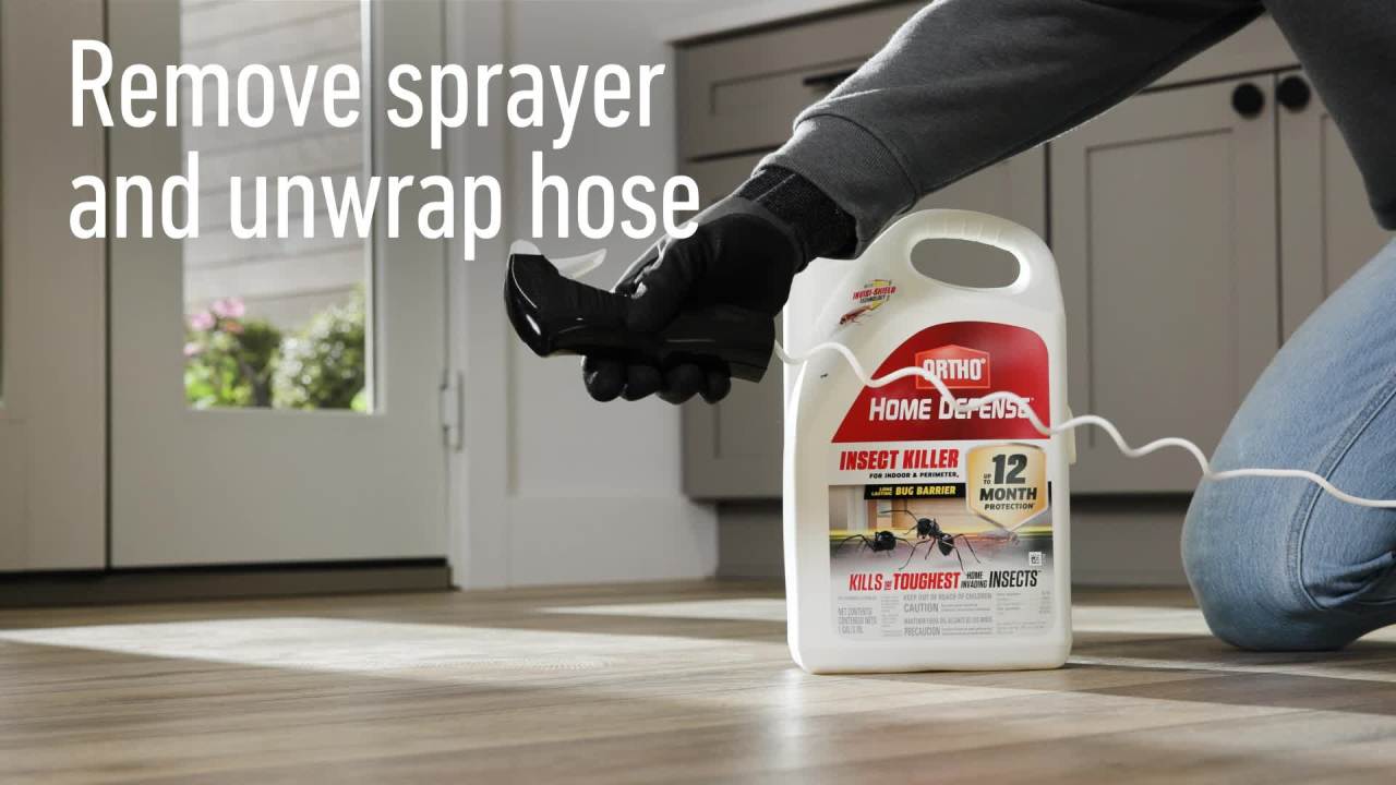 thumbnail video image 2 of Ortho Home Defense Insect Killer for Indoor and Perimeter2, Kills Ants and Roaches, 1 gal., 2 of 14