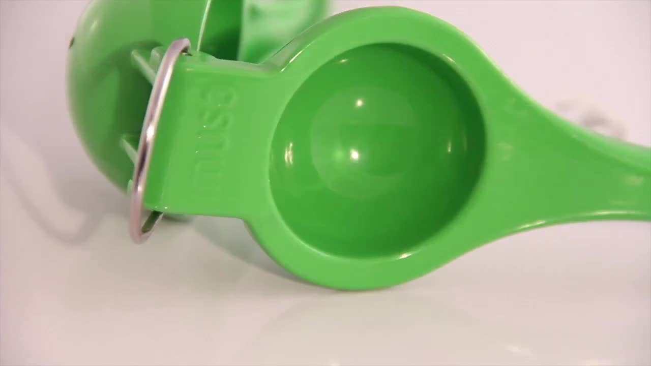 thumbnail video image 2 of IMUSA  12pc Shelf Display Cast Aluminum Lime Squeezer, Green, 2 of 8