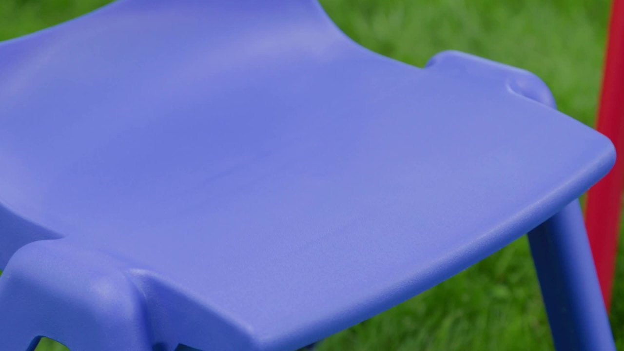 thumbnail video image 2 of 12in Plastic School Stack Chair, 2 of 10