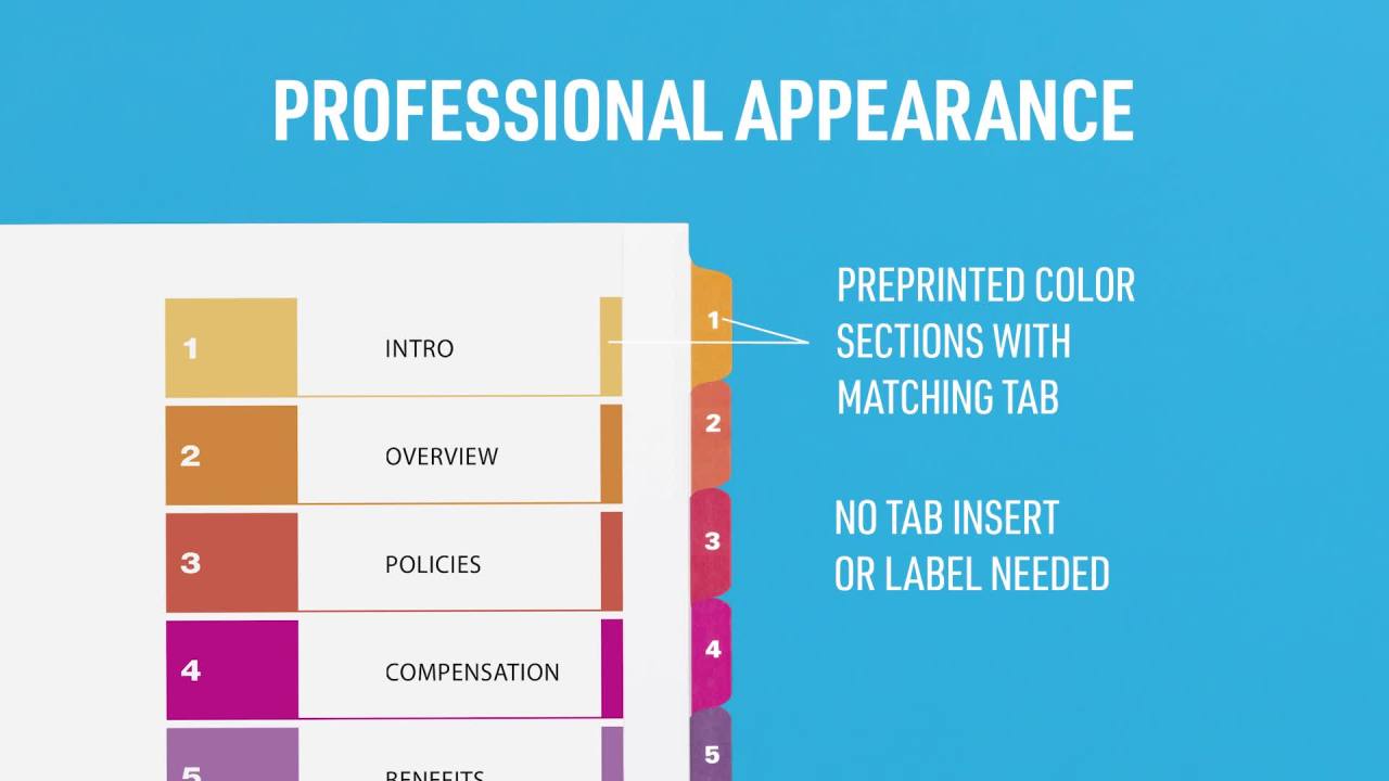 thumbnail video image 2 of Avery Extra-Wide Dividers, 26 Tabs, Ready Index (11166), 2 of 9