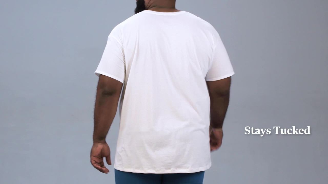 thumbnail video image 2 of Fruit of the Loom Big Men's Crew Undershirts, 3-Pack, 2 of 11