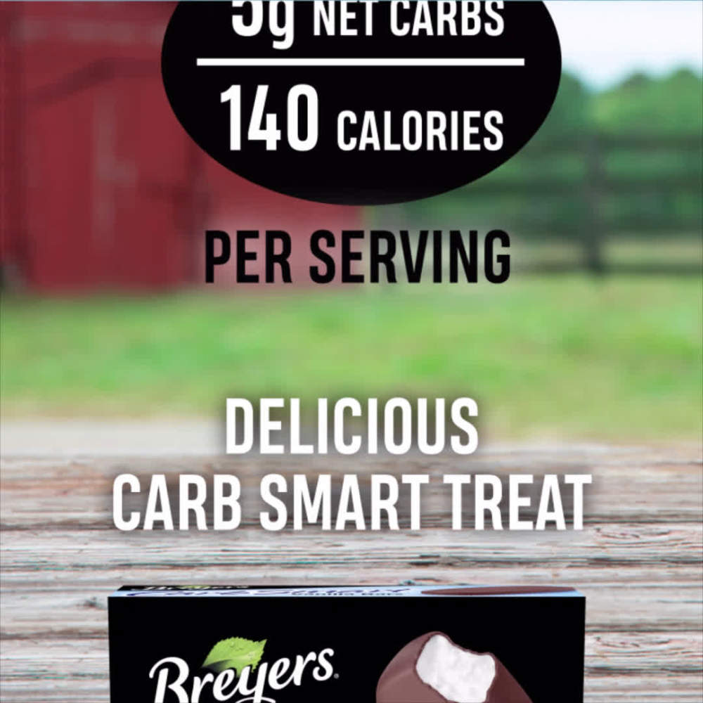 Breyers CarbSmart Creamy Vanilla Frozen Dairy Dessert Bar Kosher Dairy