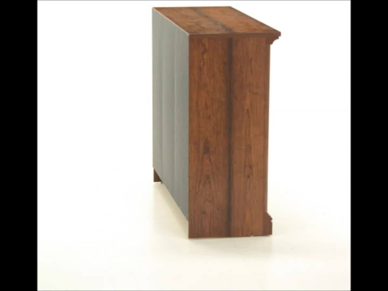 thumbnail video image 2 of Sauder Select 2 Shelf Bookcase, Washington Cherry Finish, 2 of 13