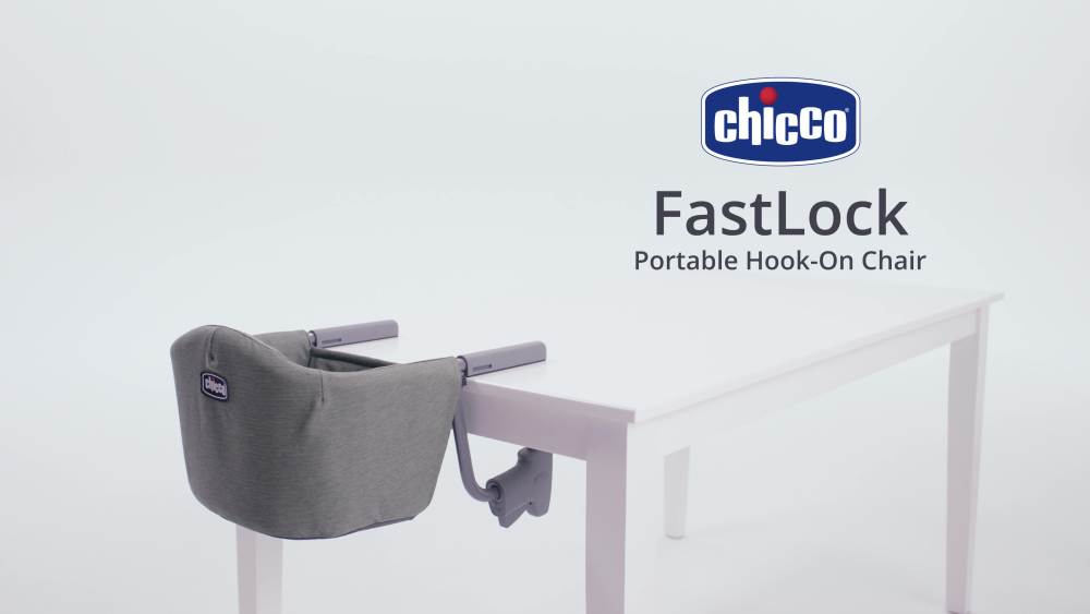 Chicco FastLock HookOn Table Chair for Babies and Toddlers Black