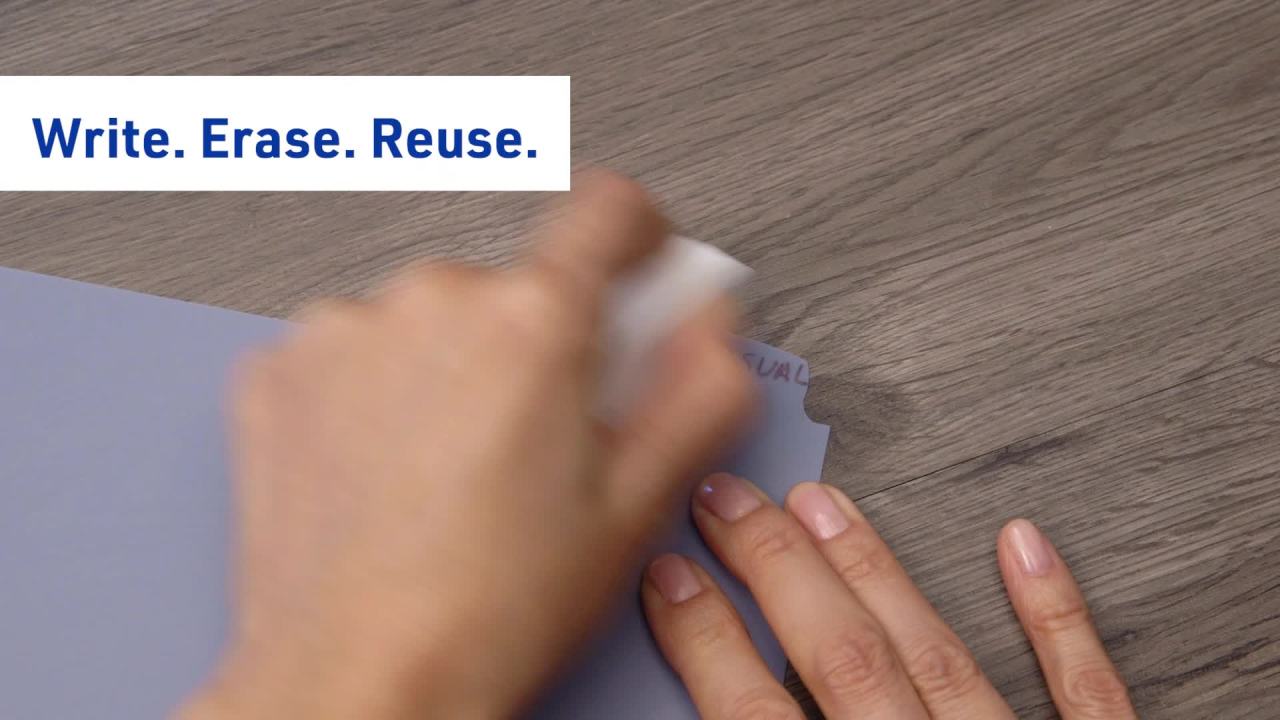 thumbnail video image 2 of Avery Big Tab Write & Erase Dividers, 8-Tab Set, 3 Sets (31351), 2 of 9